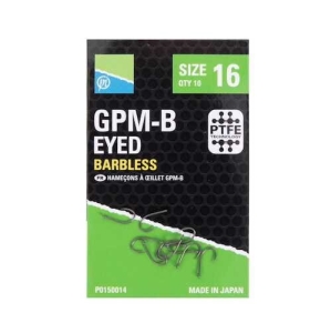Haczyki Preston Bezzadziorowe Gpm-B Hooks #16 Eyed