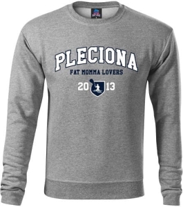 Bluza pleciona.mom UNIVERSITY FML Szara