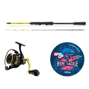 Zestaw Select Zander 2.40m 7-35g + DAM QUICK 7 3000 Pleciona X Anniversary + HypeTackle WP8 0.15mm