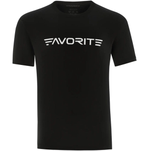 Favorite T-Shirt White Logo Black XXL