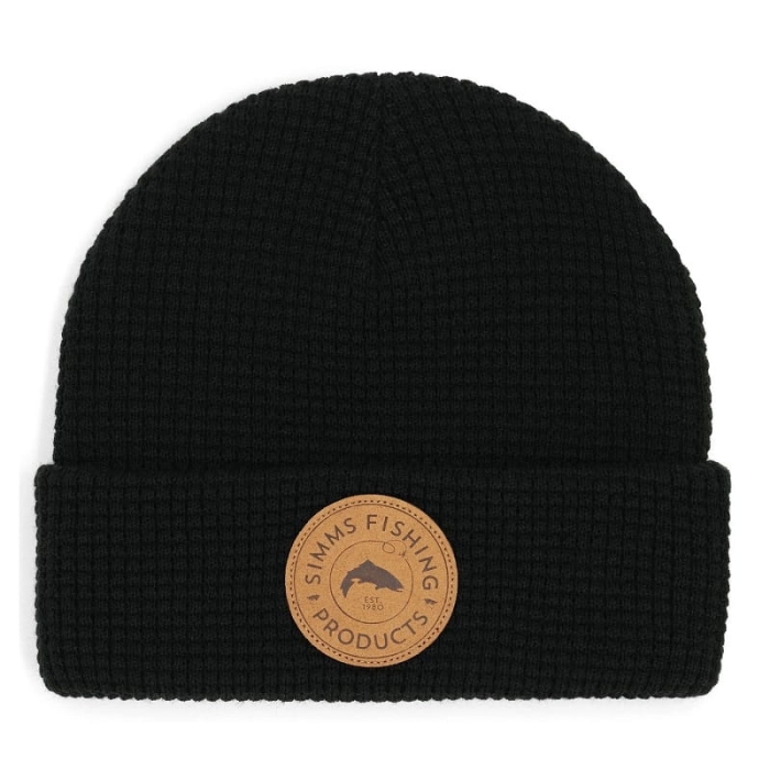 Czapka Simms Everyday Waffle Knit Beanie Black.jpg
