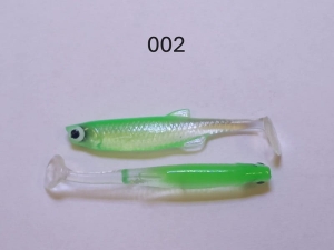 Mr. Bleak Uklejka Real Fish Clear Green K002 5cm 6szt