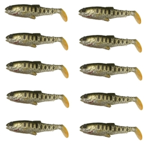 Gumy Hurtem ZESTAW 10szt SG Craft Cannibal PT 8.5cm Olive Pearl Silver Smolt