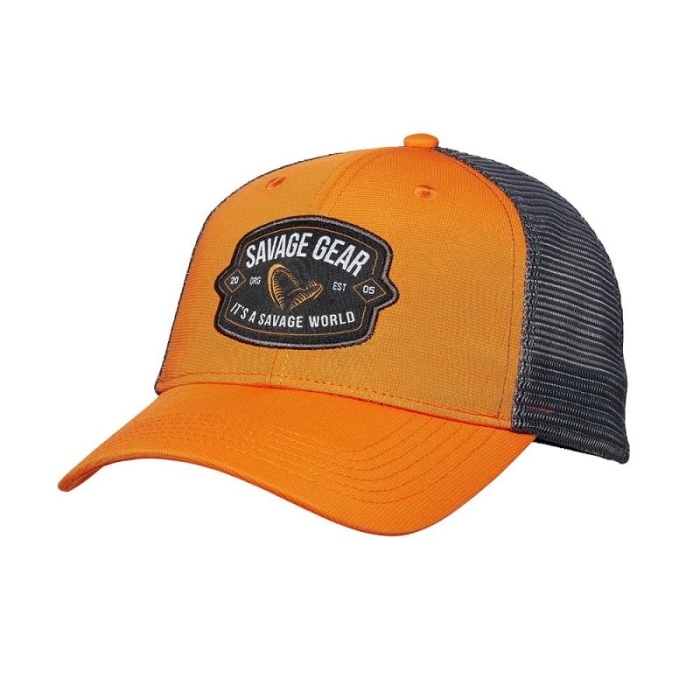 Czapka Savage Gear Badge Trucker Cap Orange.jpg
