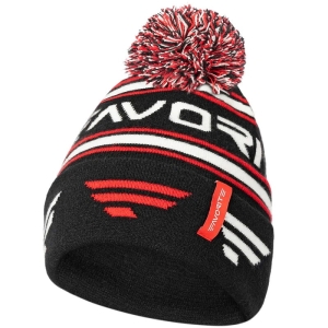 Czapka Favorite Red Pompon 58 Black
