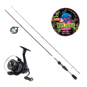 Zestaw Kraken Atomic UL 1.83M 0.3-2G Spin +Select Stellar 2000S + Hype Tackle ULG 3X Pink 0,06mm