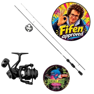 Zestaw Fifena Białoryb Spin Kraken Atomic 1.83M 0.3-2G + Kraken Black Pearl 2000 + Hype Tackle ULG 3X 0,05 Pink
