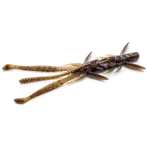 FishUP Shrimp 3" #050 Green Pump Brwn/R&Purp 9szt