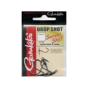 Gamakatsu Haki Swivel Shot Hooks Black #1