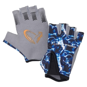 Savage Gear Rękawice Marine Half Glove Sea Blue L