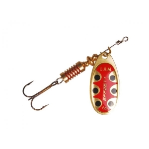 DAM Effzett Standard Spinner Copper Black Dot 3g Obrotówka