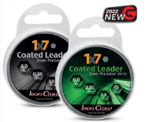 IRON CLAW 1x7 Coated Leader black 18kg 5m 0,45mm