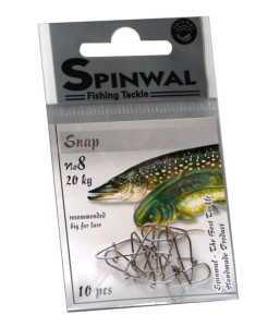 Agrafka Spinwal z krętlikiem nr.8 20kg 10szt.