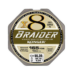 Plecionka BRAIDER X8 0,20mm 150m 25,3kg OLIVE GR