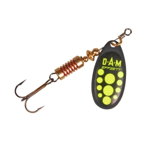 Obrotówka DAM Effzett Standard Spinner Black Yellow 10g