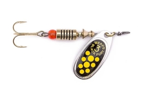 Mepps BLACK FURY srebrny/żółte_yellow 2/4,5g